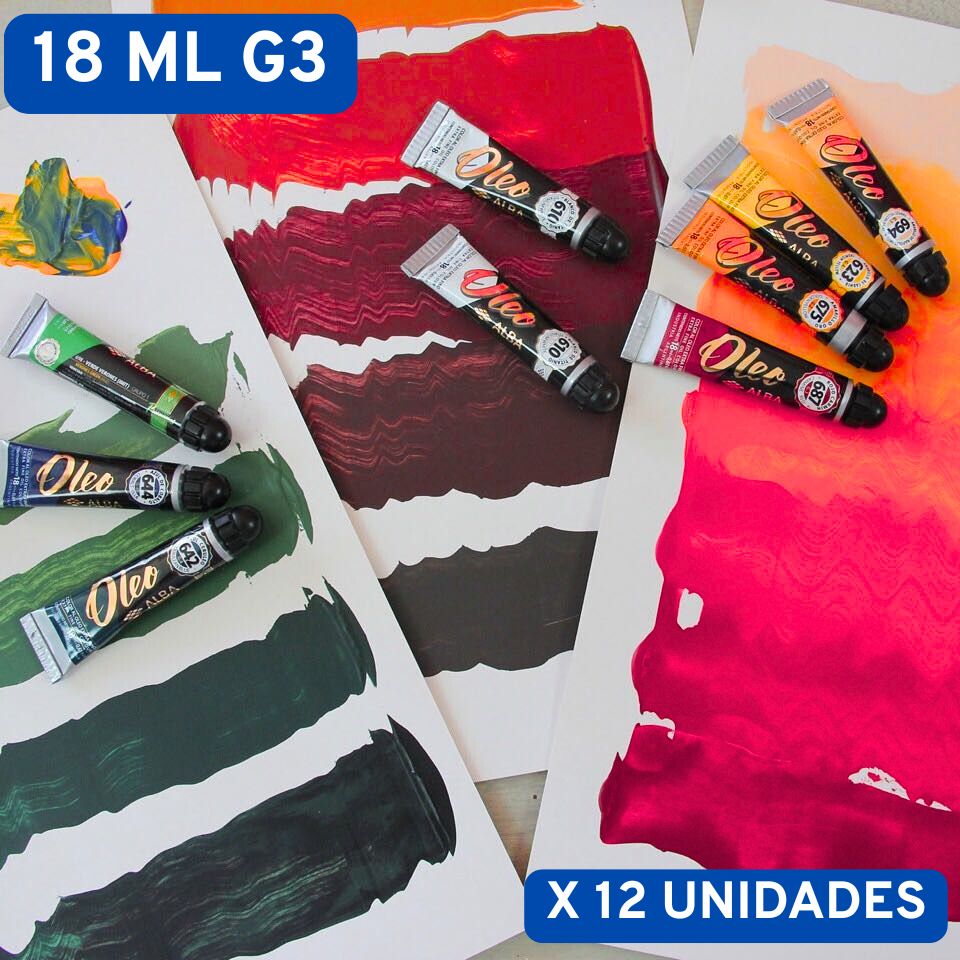 Colores a eleccion

lista grupo 3:

titanato amarillo
titanato turquesa
verde de oxido de cromo
oro
plata
rojo claro
rojo carmin
violeta dioxazina
purpura quinacridona