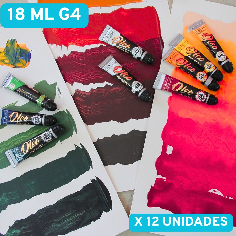 Titanato verde
amarillo de cadmio
anaranjado de cadmio
bermellon de cadmio
rojo de cadmio
laca carminada de alizarina
azul ceruleo
azul de cobalto
violeta de manganeso
verde de cadmio
verde esmeralda viridiano