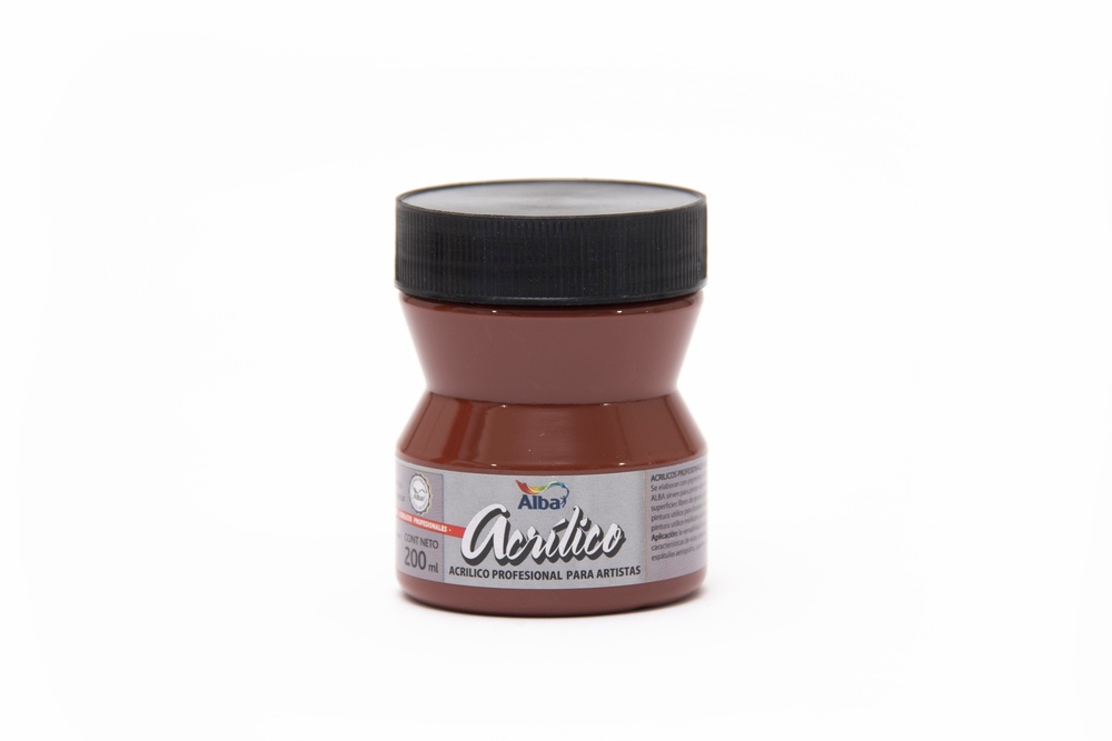 Acrilico prof alba 200 ml g1 tierra de siena tostada - 200ML - Alba Artística