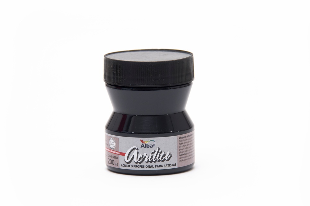Acrilico prof alba 200ml g1 negro marfil - 200ML - Alba Artística