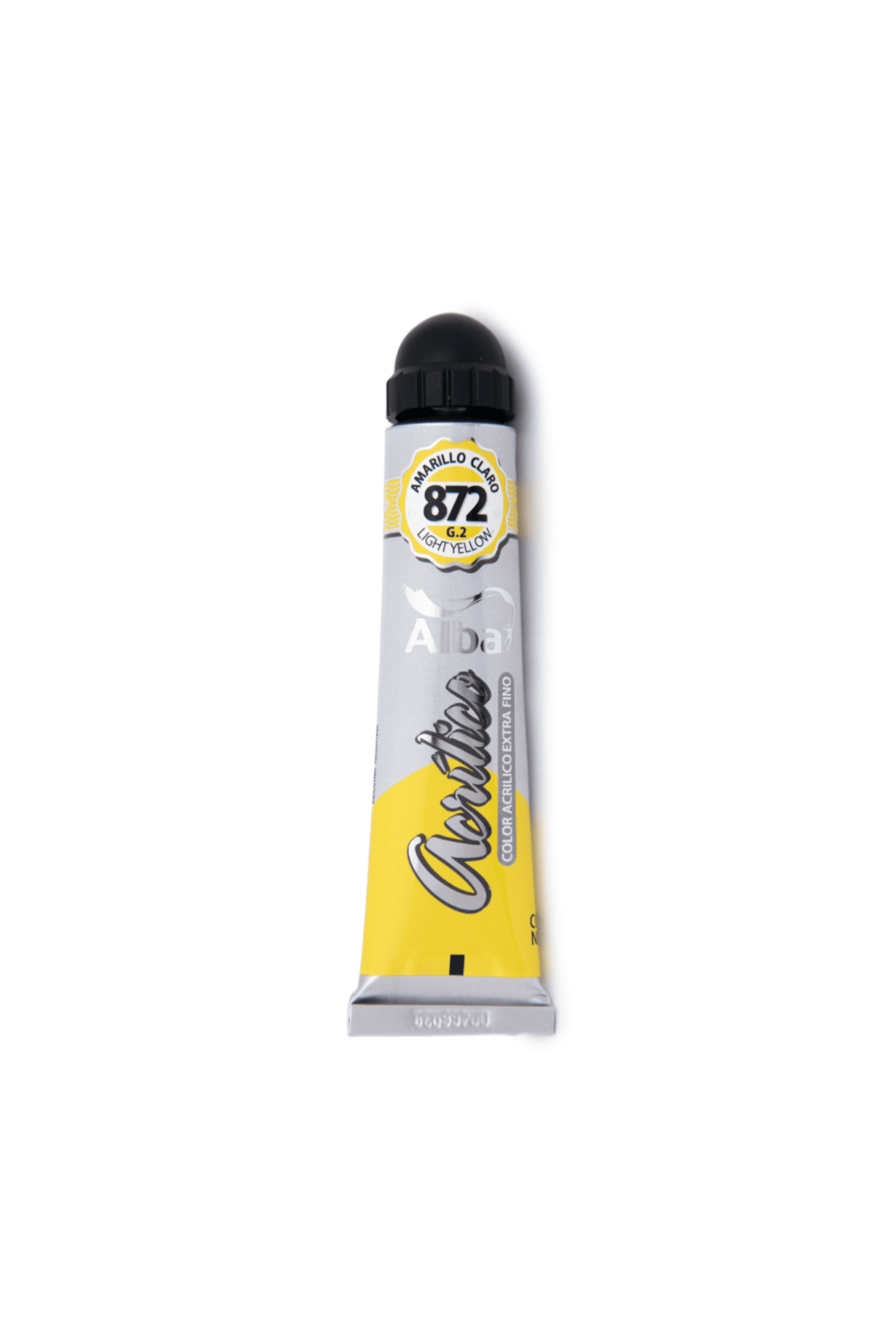 Acrilico profesional alba g2 872 amarillo claro 60ml - 60ML - Alba Artística
