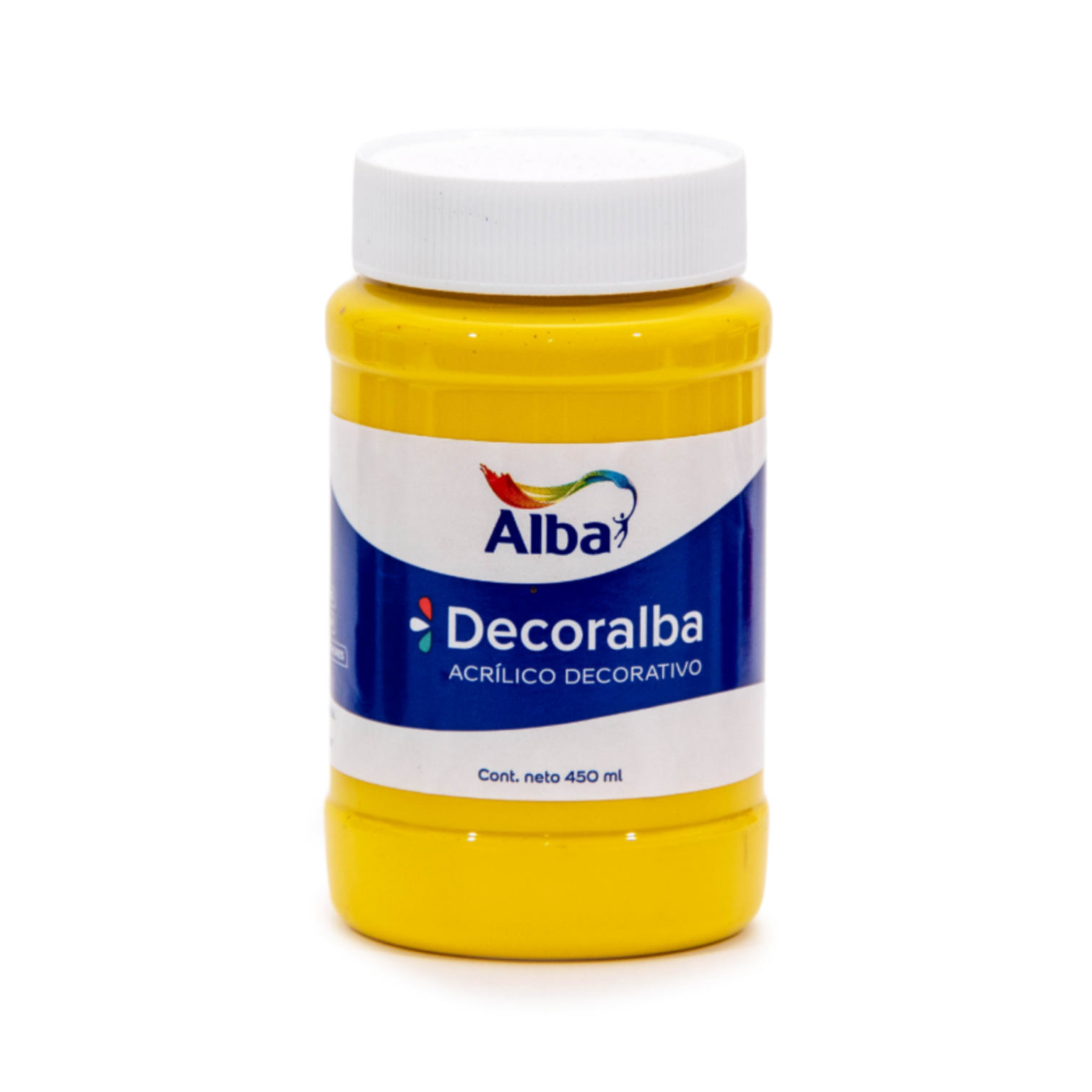 Acrilico decorativo alba 450 ml amarillo mediano - Alba Artística
