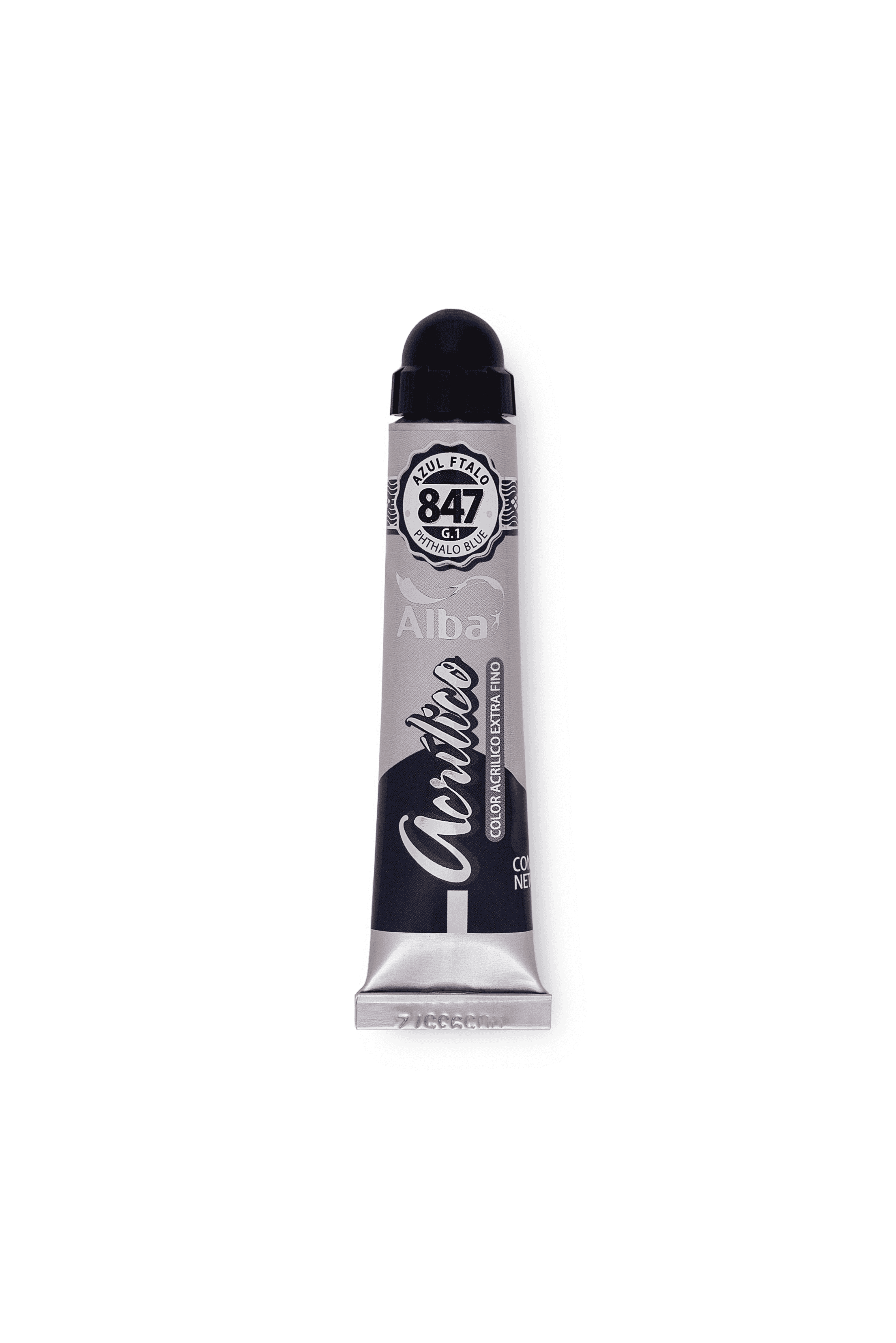 Acrilico profesional alba g1 847 azul ftalo 18ml - 18ML - Alba Artística