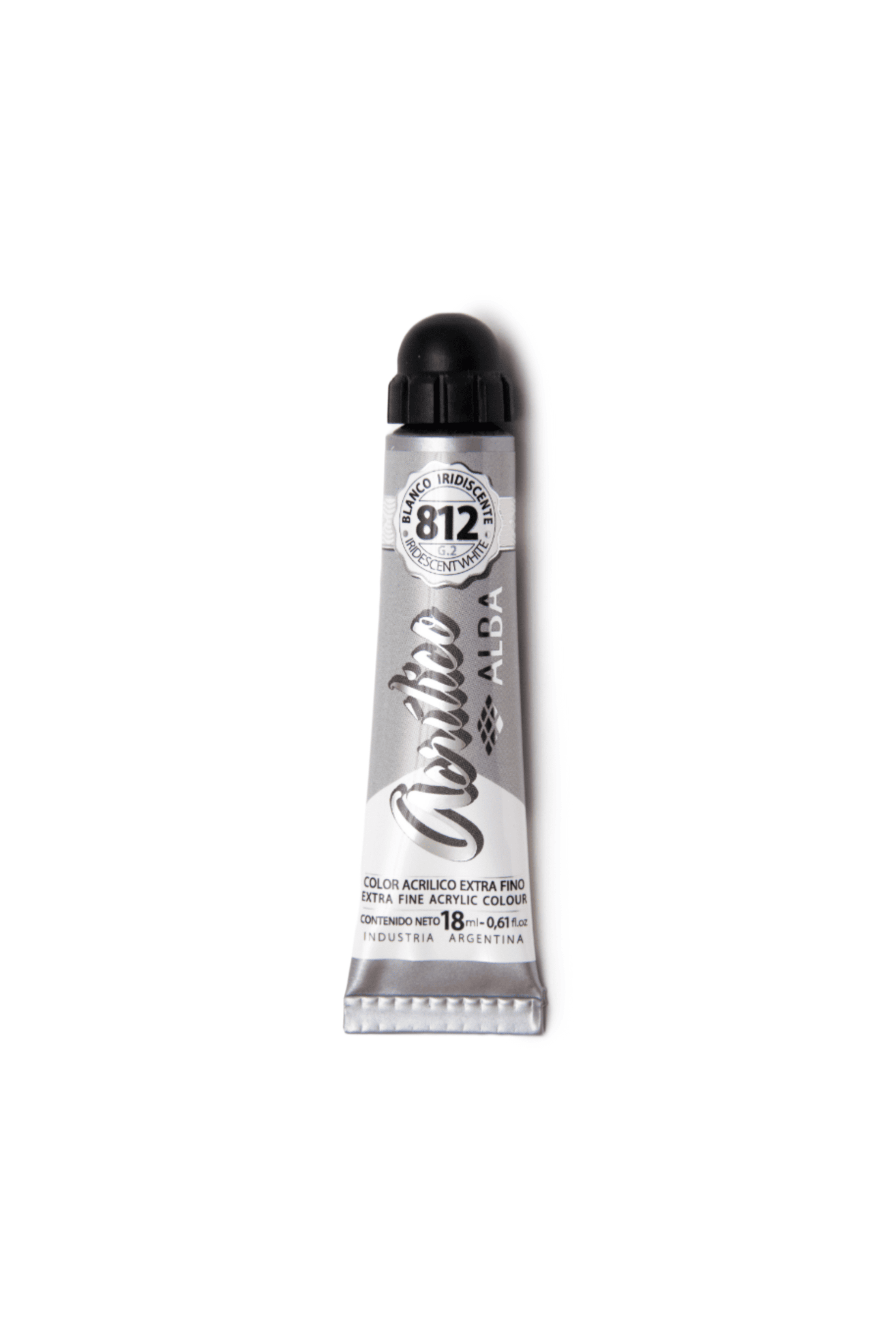 Acrilico profesional alba g2 812 blanco iridiscente 18ml - 18ML - Alba Artística