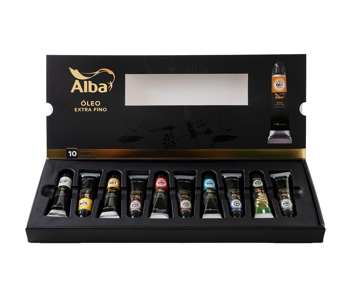 Set Oleo Profesional Alba Caja X 10 Pomos 18ml - Vista 2