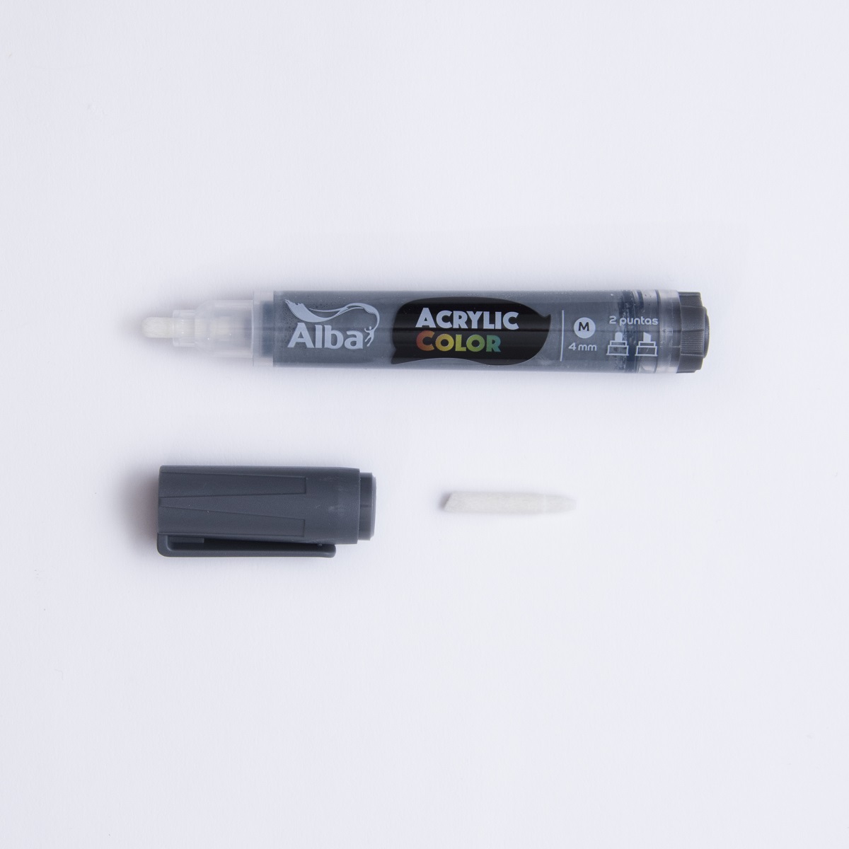 Marcador acrilico alba m 4mm gris - Acrylic 4mm M - Alba Artística