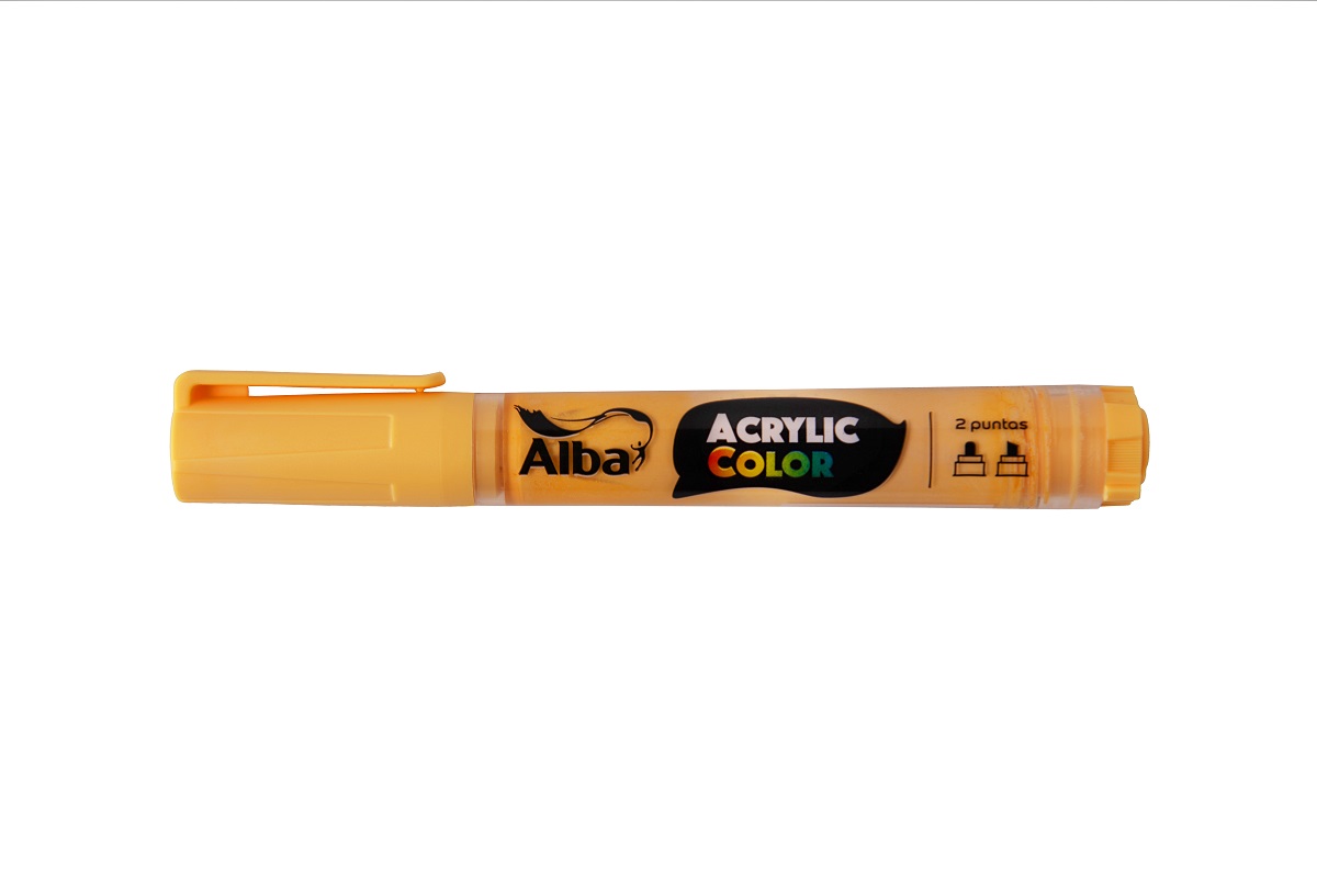 Marcador acrilico alba m 4mm naranja pastel - Acrylic 4mm M - Alba Artística