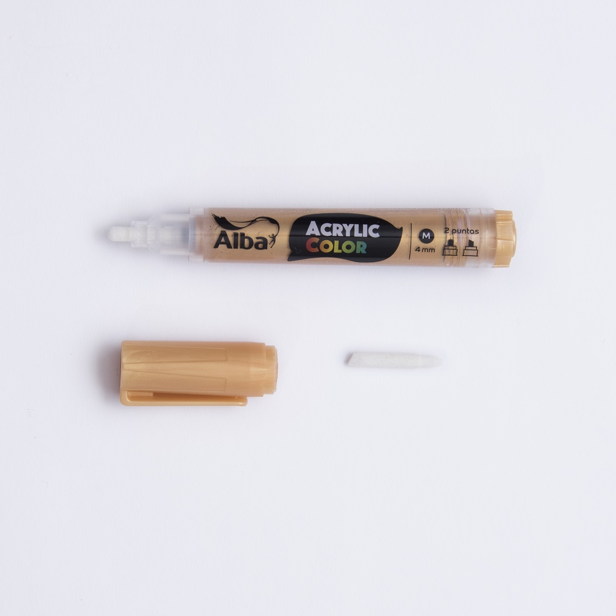 Marcador acrilico alba m 4mm oro - Acrylic 4mm M - Alba Artística