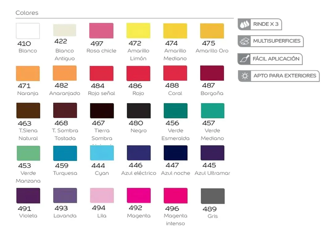 ACRILICO DECORATIVO ALBA 200CC X 6 COLORES A ELECCIÓN - Vista 2