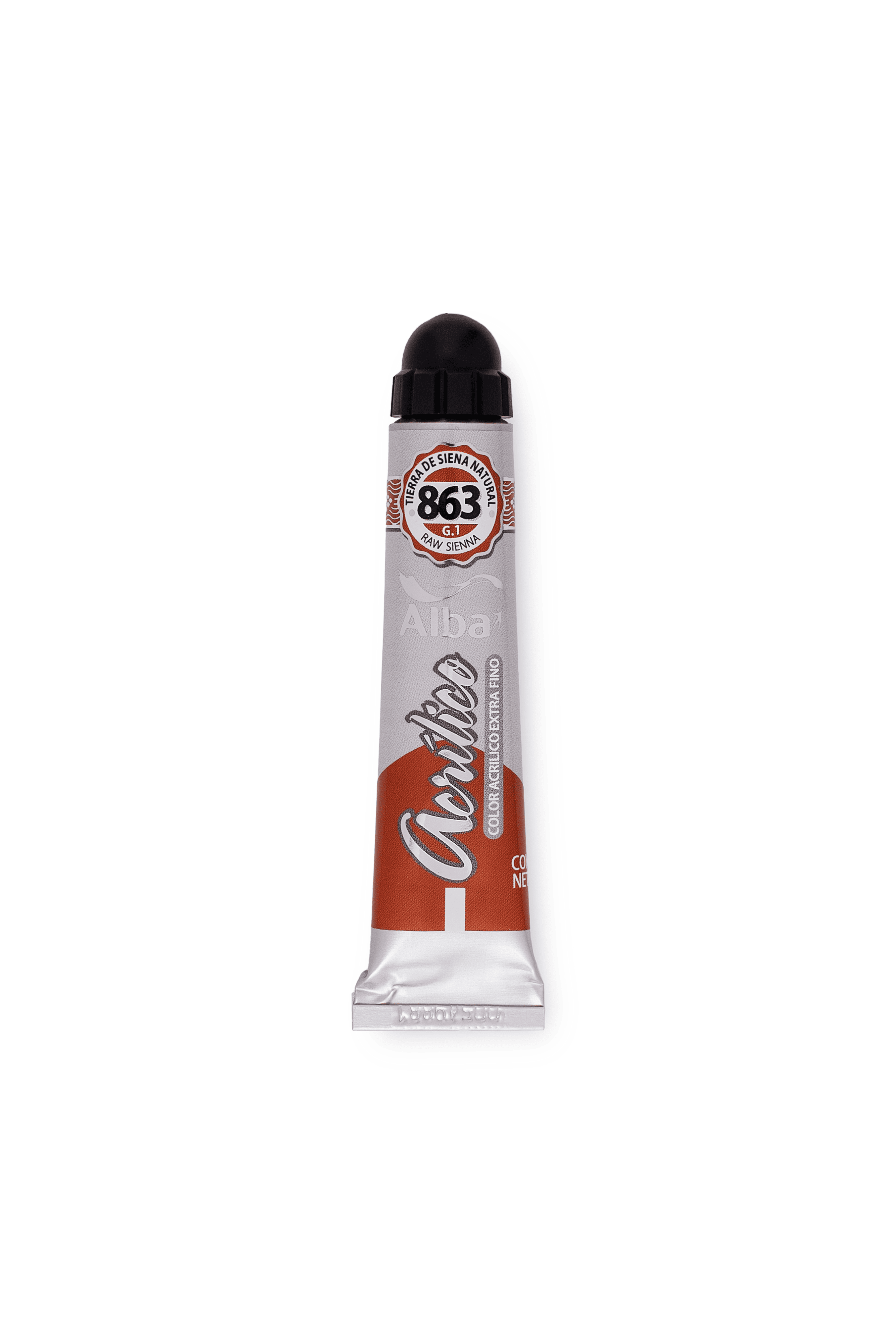 Acrilico profesional alba g1 863 tierra de siena natural 18ml - 18ML - Alba Artística