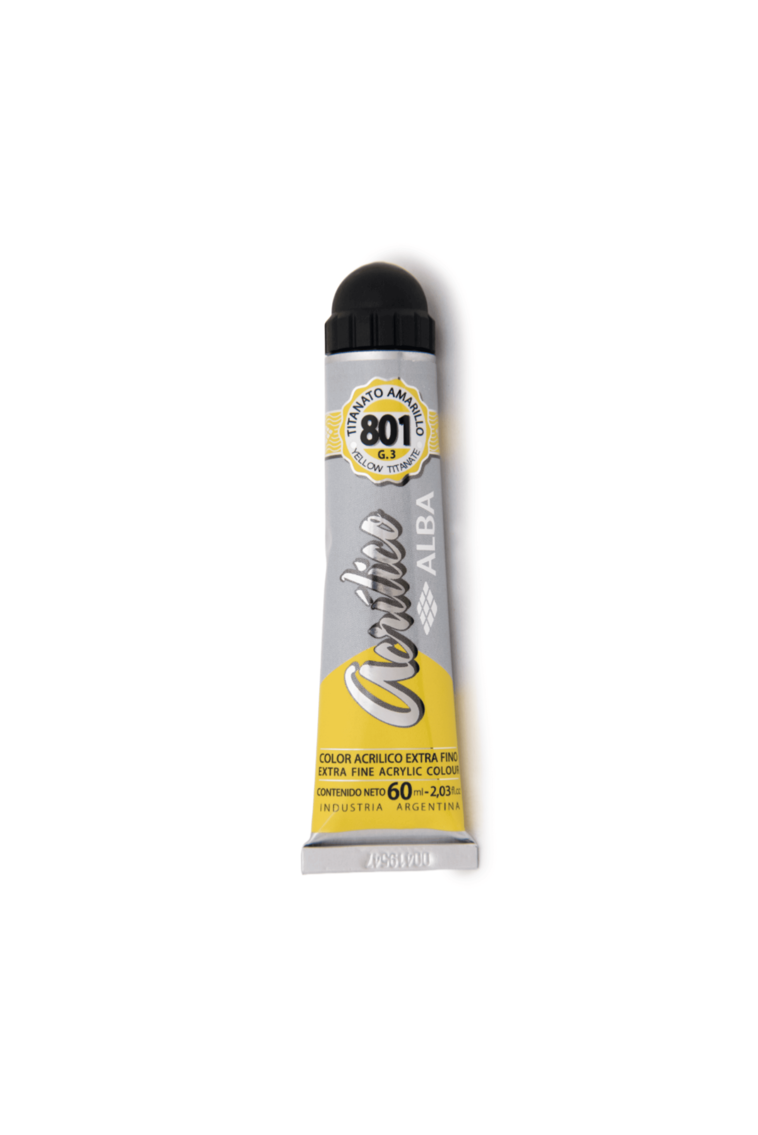 Acrilico profesional alba g3 801 titanato amarillo 18ml - Alba Artística