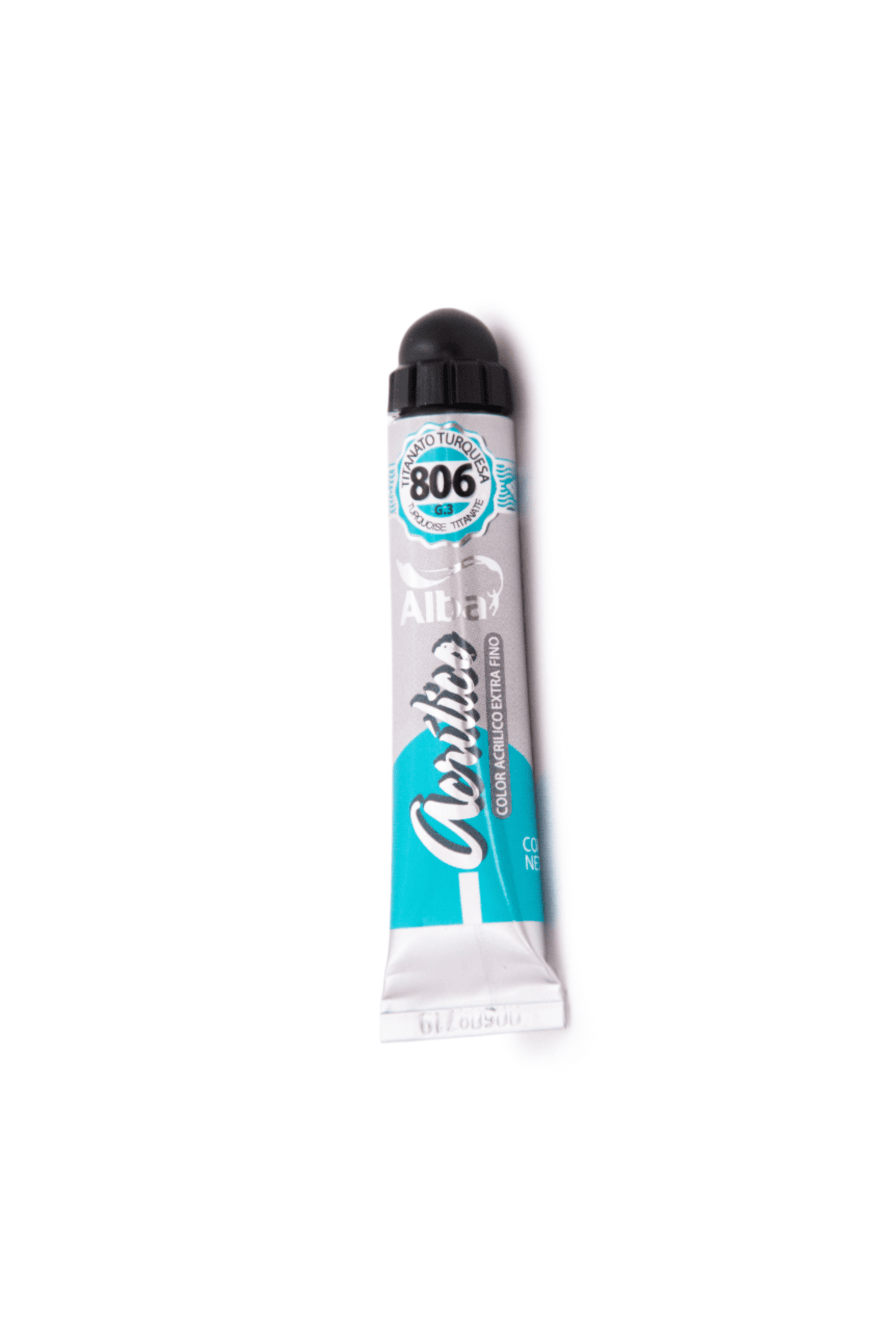 Acrilico profesional alba g3 806 titanato turquesa 18ml - 18ML - Alba Artística