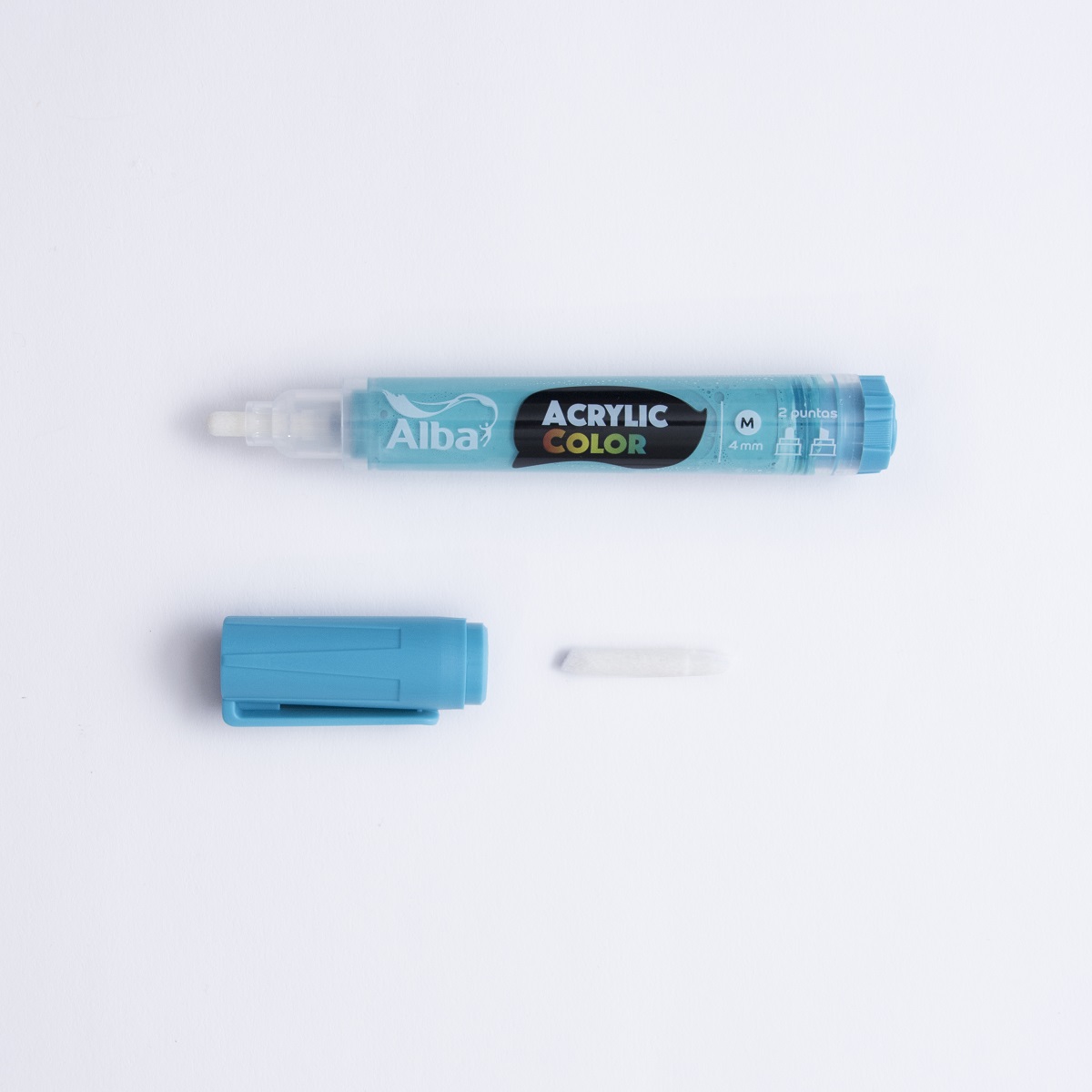 Marcador acrilico alba m 4mm turquesa - Acrylic 4mm M - Alba Artística